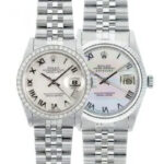 Rolex Datejust Watches His Hers Stainless Steel Models 68274 16234