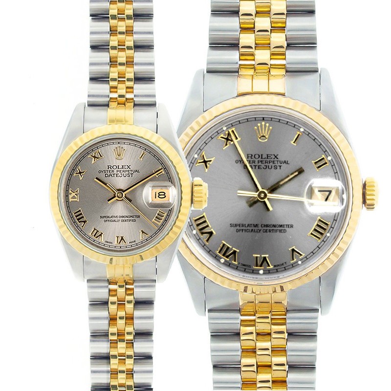 Rolex Datejust Watches His & Hers Stainless Steel 18K Gold Models