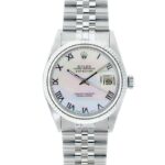Rolex Datejust Watches His & Hers Stainless Steel Mother Of Pearl 90'S Models