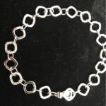 18K White Gold Fashion Charm Diamond Bracelet