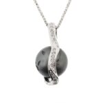 18K White Gold Pearl Fashion Pendant