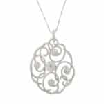 18K White Gold Fashion Diamond Pendant