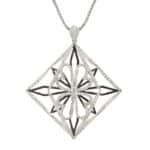 18K White Gold Fashion Diamond Pendant