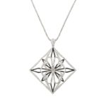 18K White Gold Fashion Diamond Pendant