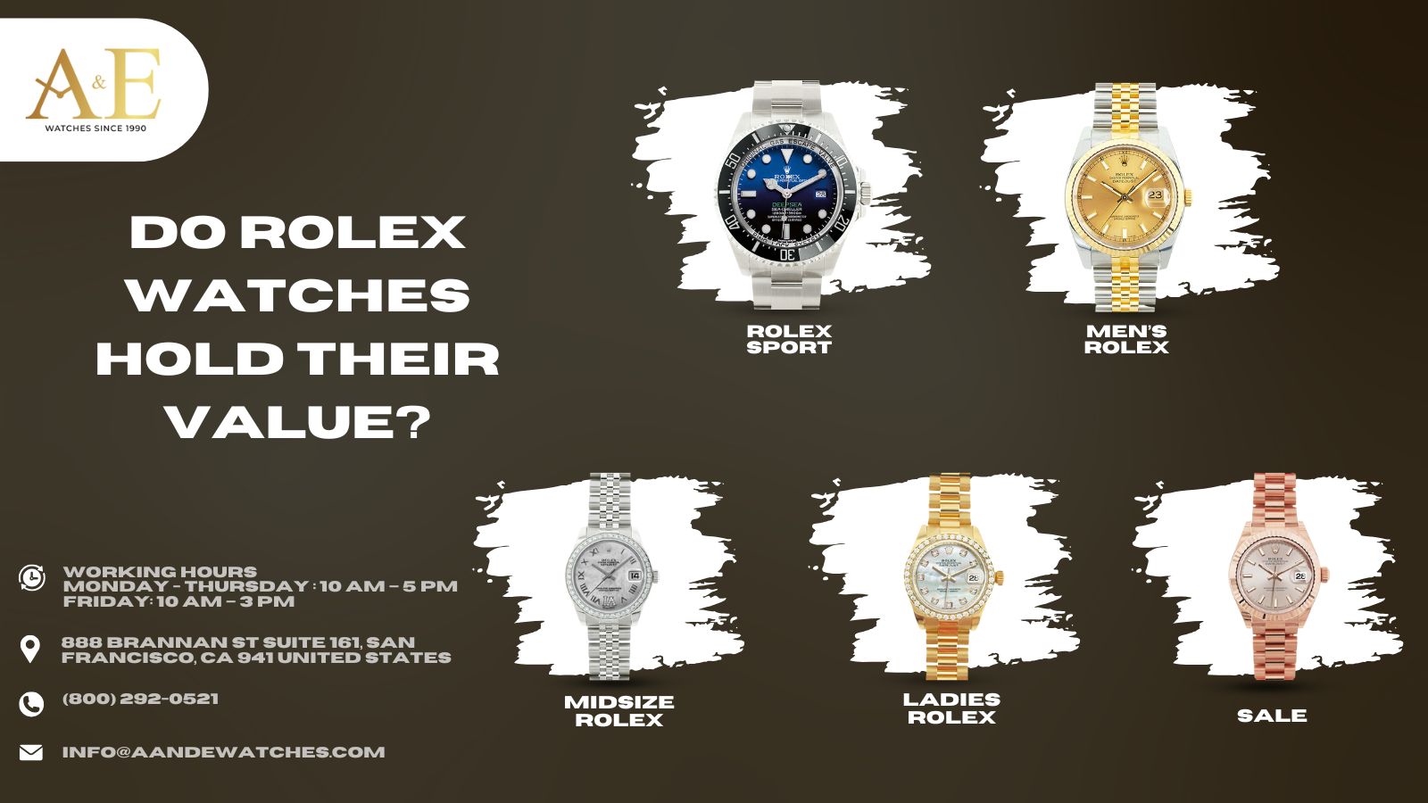 Do Rolex Watches Hold Their Value - A&E WATCHES