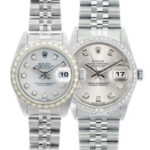 Rolex Datejust Watches His & Hers Stainless Steel Models 69174 & 16234